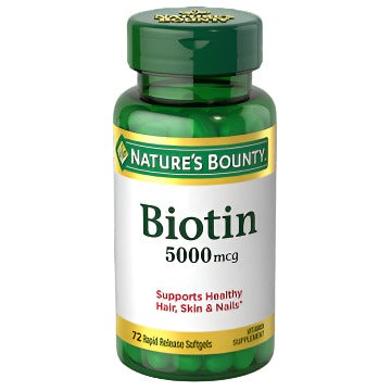 Nature's Bounty Biotin 5000 mcg