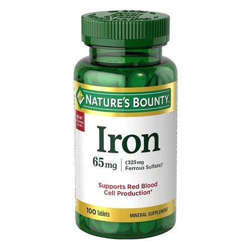 Nature's Bounty Iron 65mg ,